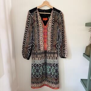 Clover Canyon Kaleidoscope Long Sleeve Dress XS